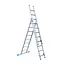 Eurostairs Eurostairs combination ladder with stabiliser 3x8 rungs