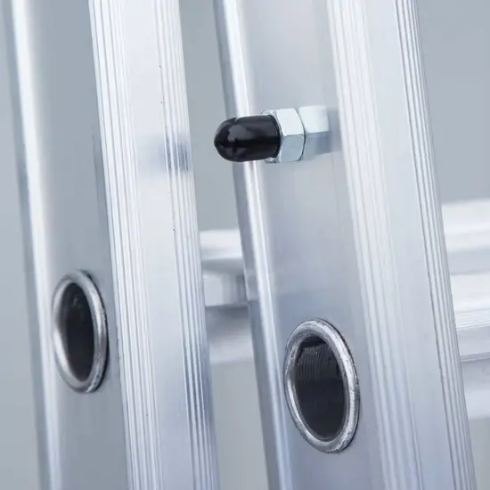 Eurostairs SuperPro ladder 3x9 sporten recht met stabiliteitsbalk