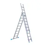 Eurostairs Echelle transformable avec traverse 3 plans SuperPro 3x9