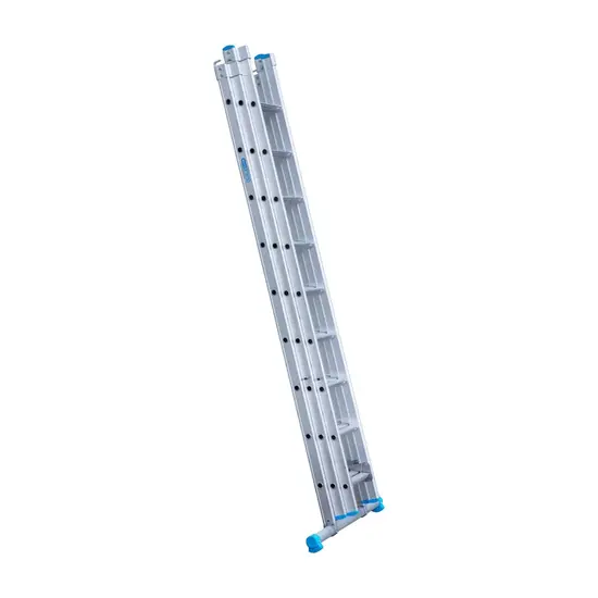 Eurostairs SuperPro combination ladder with stabiliser 3x9 rungs