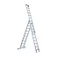 Eurostairs SuperPro ladder 3x10 sporten recht met stabiliteitsbalk