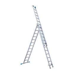Eurostairs combination ladder with stabiliser 3x12 rungs