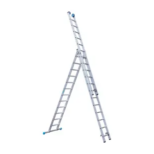 Eurostairs ladder 3x12 sporten recht met stabiliteitsbalk