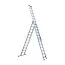 Eurostairs SuperPro combination ladder with stabiliser 3x12 rungs