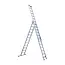 Eurostairs SuperPro ladder 3x12 sporten recht met stabiliteitsbalk