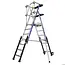 Tubesca - Comabi Tubesca Sherpascopic 5-7 step | Adjustable platform ladder