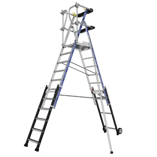 Tubesca - Comabi Tubesca Sherpascopic 8-11 treden | Verstelbaar werkplatform PIR-PIRL