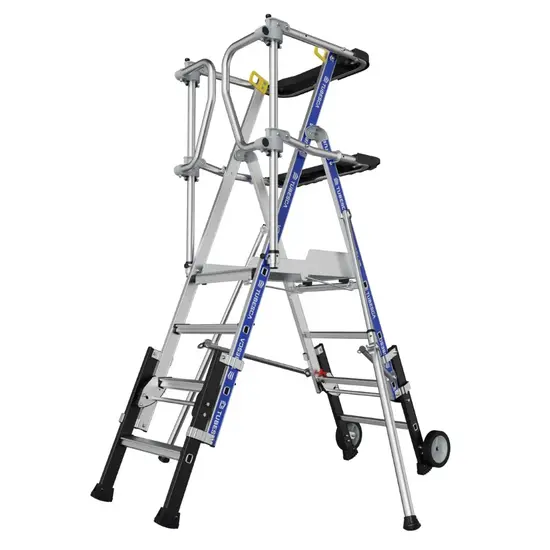 Tubesca - Comabi Tubesca Sherpascopic telescopische platformtrap 3-4 treden