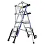 Tubesca - Comabi Tubesca Sherpascopic 3-4 treden | Verstelbaar werkplatform PIR-PIRL