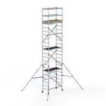 Euroscaffold Échafaudage pliant EuroScaffold Compact module 1+2+3+4 hauteur travail 7,5 m