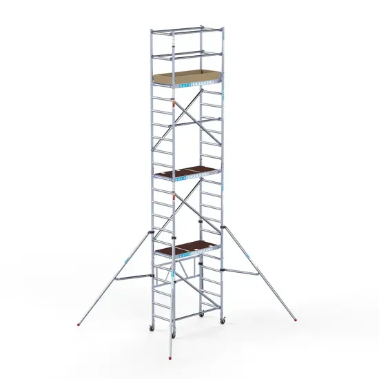 Euroscaffold Échafaudage pliant EuroScaffold Compact module 1+2+3+4 hauteur travail 7,5 m