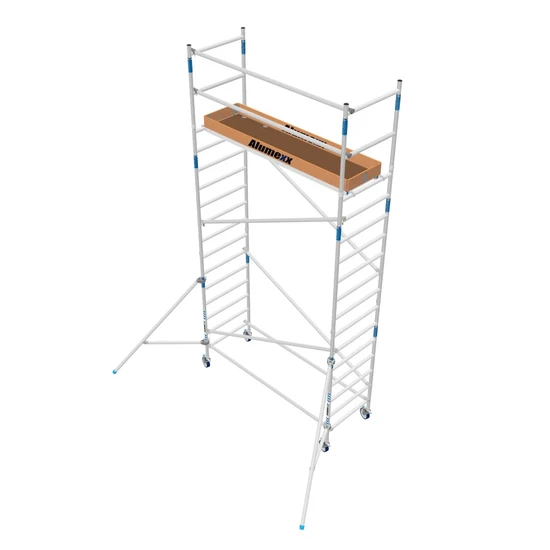 Alumexx Échafaudage mobile Alumexx Basic 90x190 hauteur de travail 6.2 m