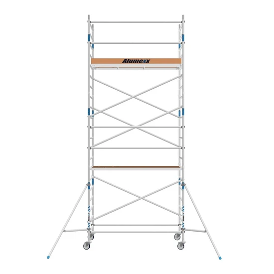 Alumexx Échafaudage mobile Alumexx Basic 90x190 hauteur de travail 7,2 m
