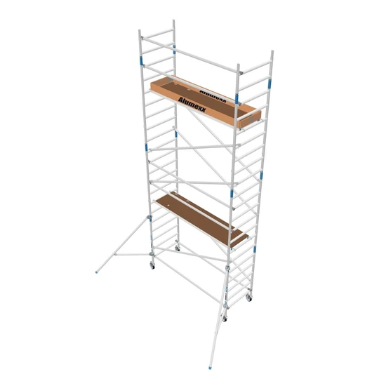 Alumexx Échafaudage mobile Alumexx Basic 90x190 hauteur de travail 7,2 m