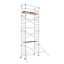 Échafaudage mobile Alumexx Basic 90x190 hauteur de travail 8,2 m
