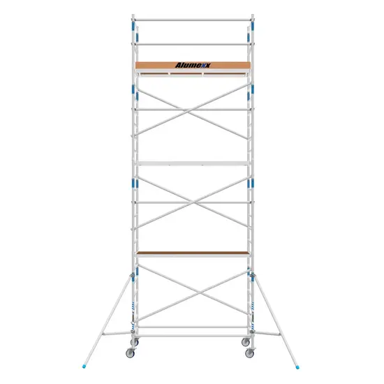 Alumexx Échafaudage mobile Alumexx Basic 90x190 hauteur de travail 8,2 m