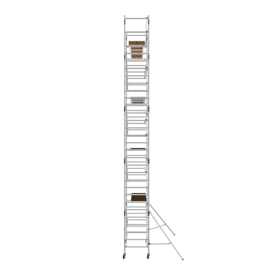 Alumexx Échafaudage mobile Alumexx Basic 90x190 hauteur de travail 10,2 m