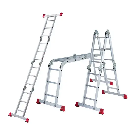 Jumbo Echelle pliante avec 2 stabilisateurs