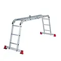 Jumbo Echelle pliante avec 2 stabilisateurs