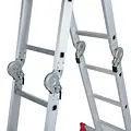 Jumbo Echelle pliante avec 2 stabilisateurs