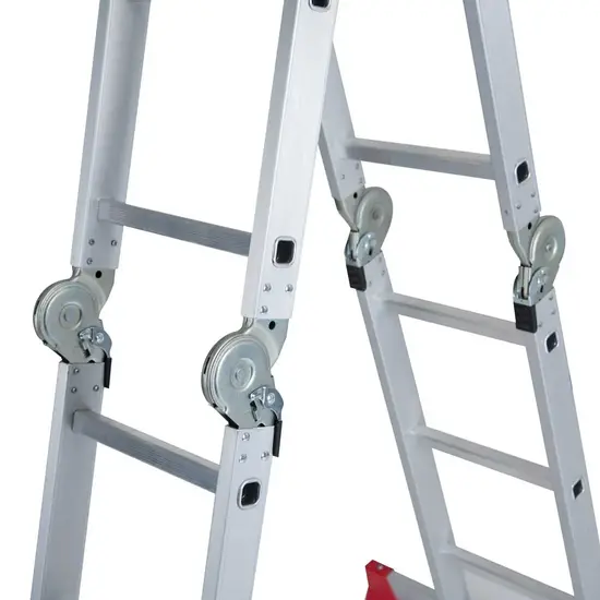 Jumbo Echelle pliante avec 2 stabilisateurs