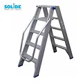 Solide Solide dubbele trapladder 2x8 treden DT8 | Professioneel