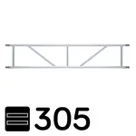 Euroscaffold Scaffolding double horizontal brace 305 cm