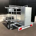 ASC ASC échafaudage 135 x 250 x 14 m + remorque verrouillable