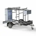 ASC ASC mobile scaffold 135 x 250 x 8 m + lockable trailer