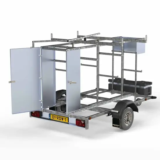 ASC ASC mobile scaffold 135 x 250 x 8 m + lockable trailer