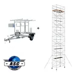 ASC ASC mobile scaffold 135x250x14 m + trailer