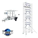 ASC ASC AGS Pro rolsteiger 135x250-10 m + steigeraanhanger