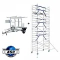 ASC Echafaudage roulant AGS Pro 135x250-8 m + remorque