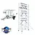 ASC Echafaudage roulant AGS Pro 135x250x8 m + remorque