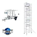 ASC Mobile scaffold AGS Pro 135x250-12 m + trailer