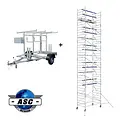 ASC Mobile scaffold AGS Pro 135x250x14 m + trailer
