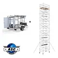 ASC ASC rolsteiger 135 x 250 x 14 m + afsluitbare aanhanger