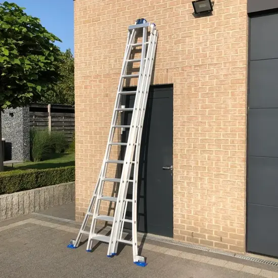 Solide Solide échelle de laveur de vitre 3x12 échelons