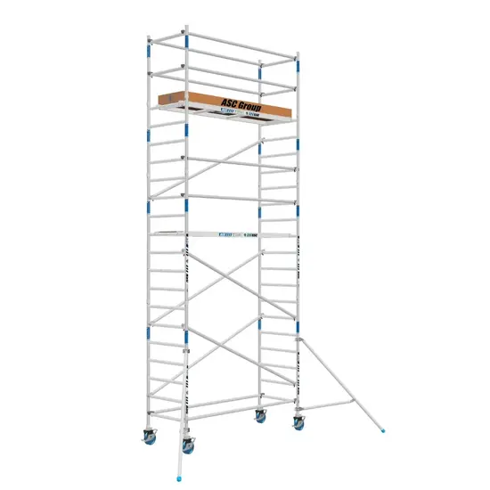 ASC Échafaudage roulant ASC 90x190 hauteur de travail 7,2 m