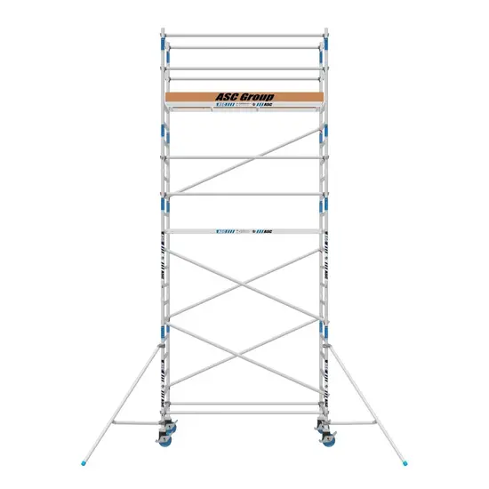 ASC Échafaudage roulant ASC 90x190 hauteur de travail 7,2 m