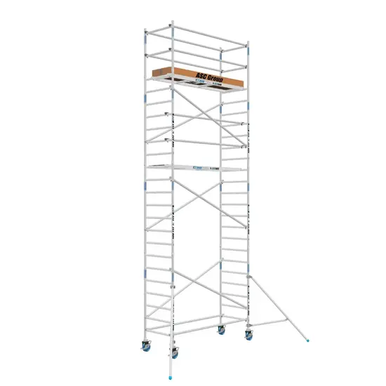 ASC ASC échafaudage roulant 90x190 hauteur travail 8,2 m