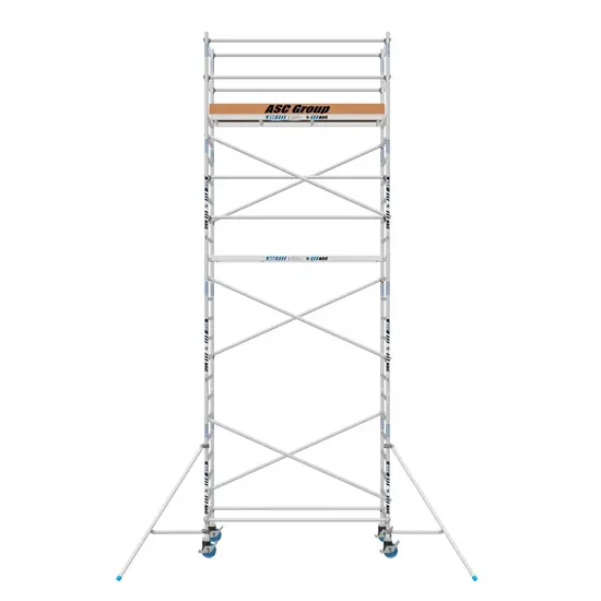 ASC ASC échafaudage roulant 90x190 hauteur travail 8,2 m