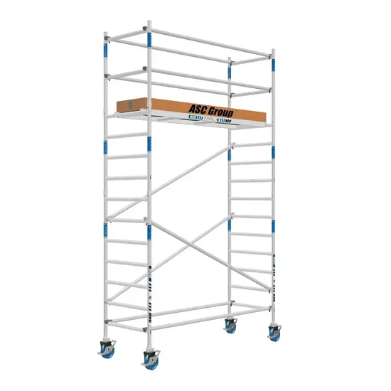 ASC Échafaudage roulant ASC 90x250 hauteur de travail 5,2 m
