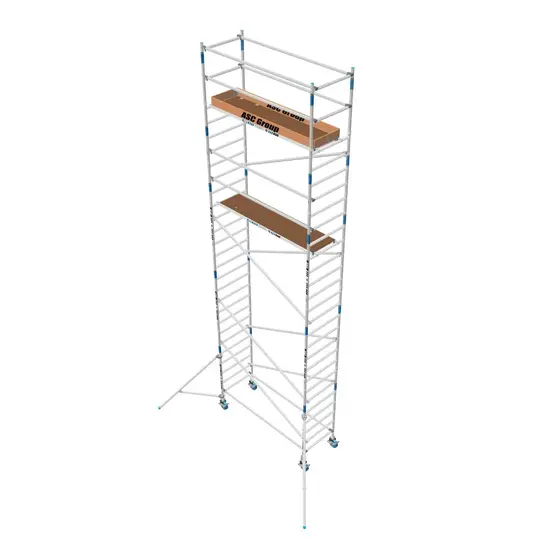 ASC ASC échafaudage roulant 90x250 hauteur travail 9,2 m