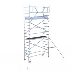 EuroScaffold échafaudage roulant Original 90x250 hauteur travail 6,2 m