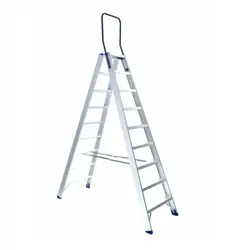 Eurostairs dubbele trapladder 2x9 treden STXD-9