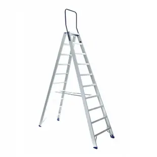 Eurostairs dubbele trapladder 2x10 treden STXD-10