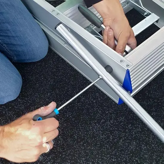 Eurostairs Eurostairs dubbele trapladder 2x2 treden STXD-2