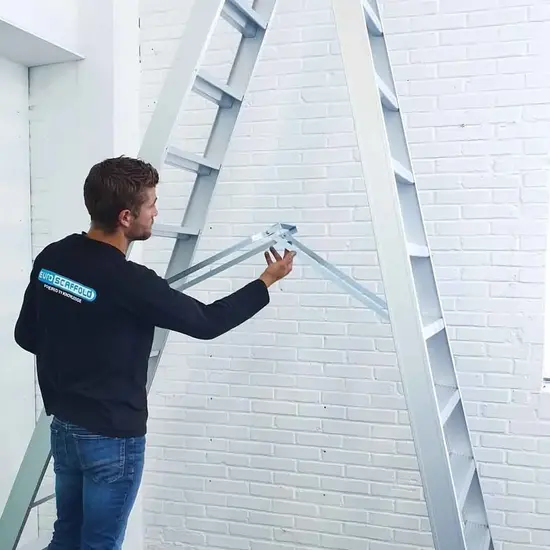 Eurostairs Eurostairs dubbele trapladder 2x10 treden STXD-10