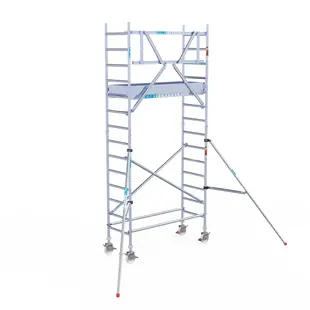 Euroscaffold échafaudage roulant Original 75x190 - 5,2 m hauteur travail